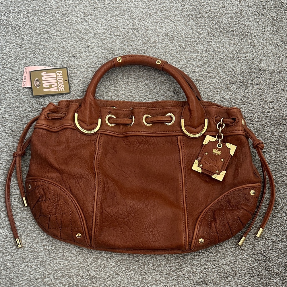 Juicy Couture Tan Leather Satchel